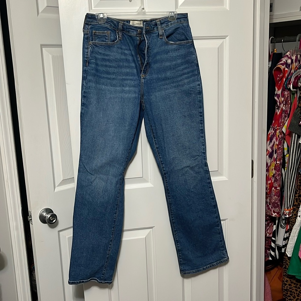 High rise, slim boot, cut jeans from target